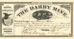 Darby Mine - Stock Certificate